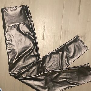 Black Faux Leather Leggings